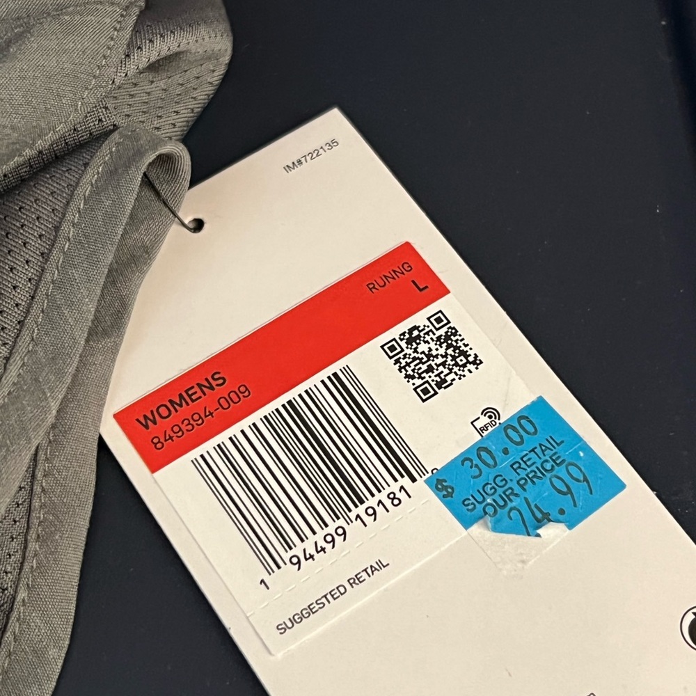 Nike dri fit running shorts grey with tags